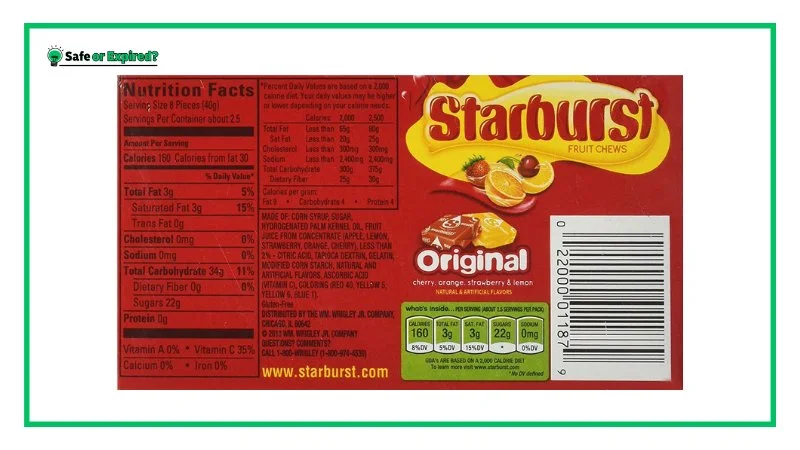 do starburst expire 