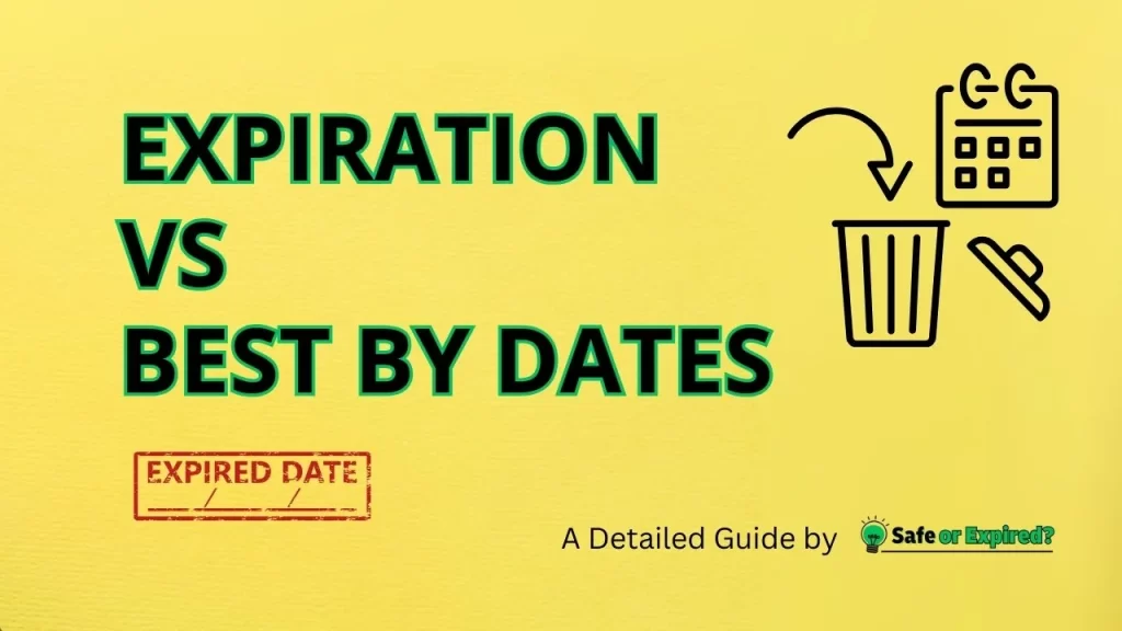 Expiration vs Best By Dates