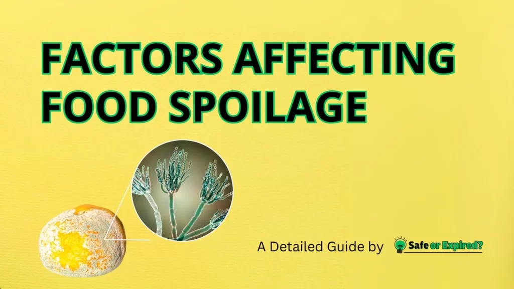 Factors affecting food spoilage