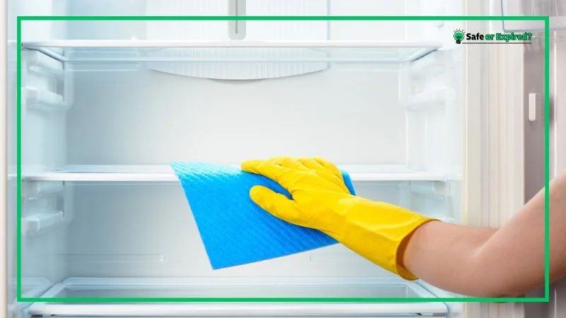 cleaning fridge to keep cooked food safe