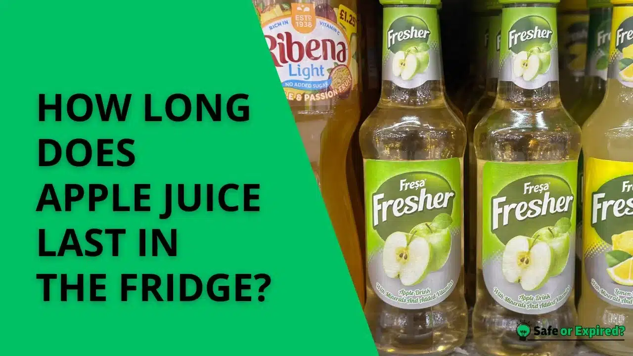 how long does apple juice last in the fridge